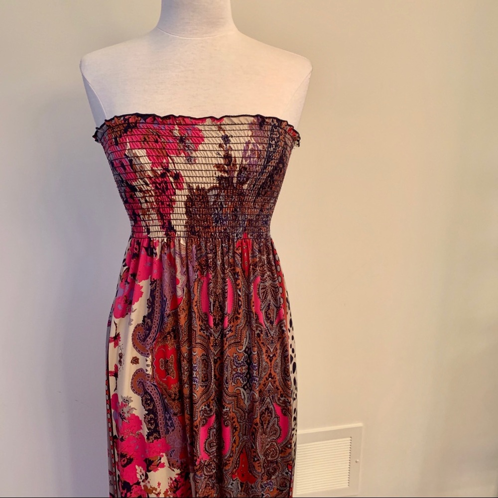 Multi-Patterned Maxi Dress - Picture 2 of 7